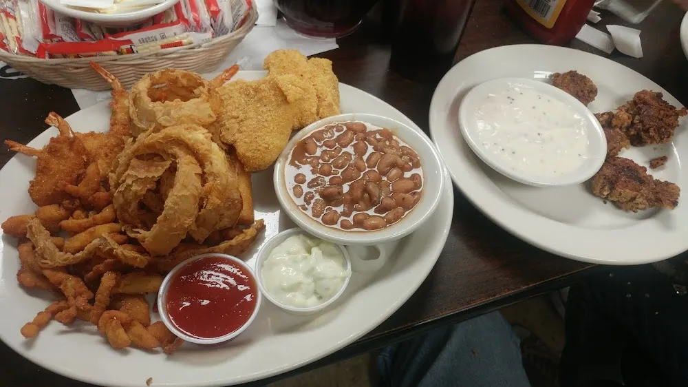 Catfish and Onion Rings